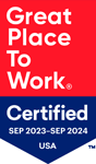 Great Place To Work Certified Sept 2023 - Sept 2024 USA