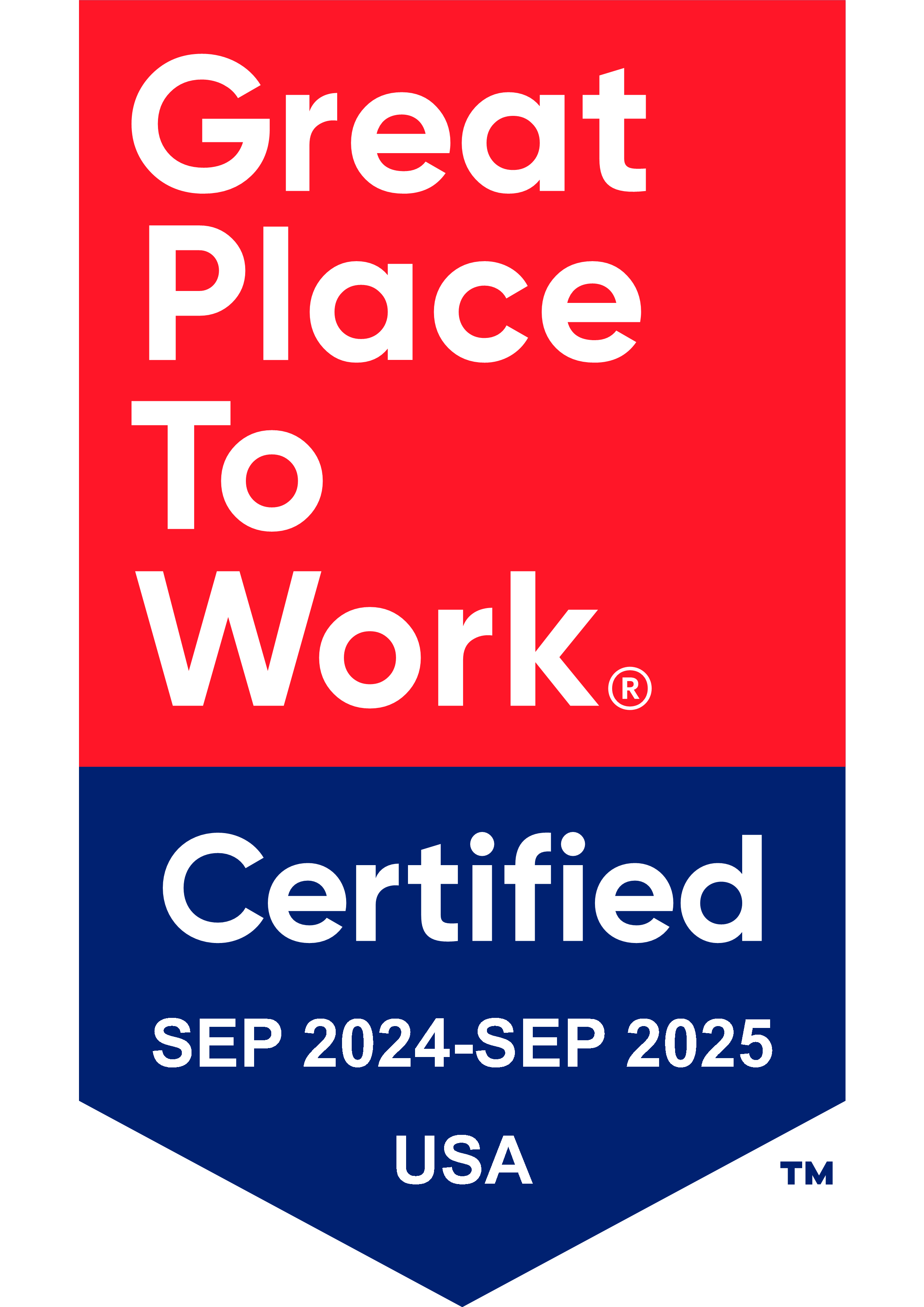 Award - Great Place To Work - Certified